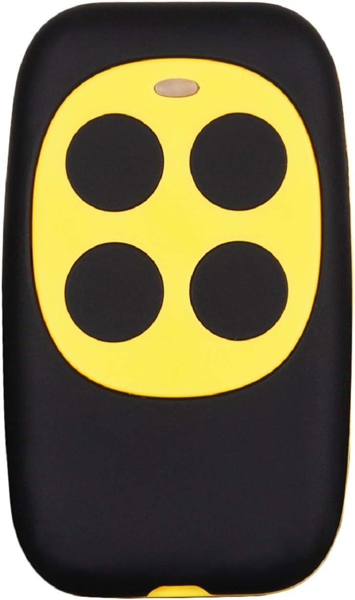 XIHADA 4-Button Universal Gate and Garage Door Fixed Code and Rolling Code Garage Door Remote Control/Remote Keyless Key Multi Frequency 280MHZ-350MHZ/380MHZ-450MHZ/867MHZ-868MHZ (Yellow) - Image 1